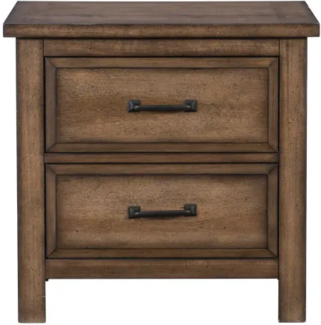 Clarence Nightstand in Light Brown by Homelegance