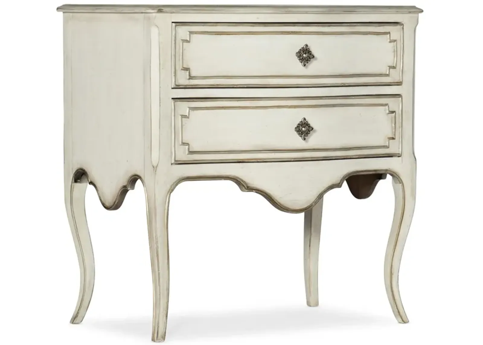 Sanctuary Coco En Blanc Nightstand in White by Hooker Furniture