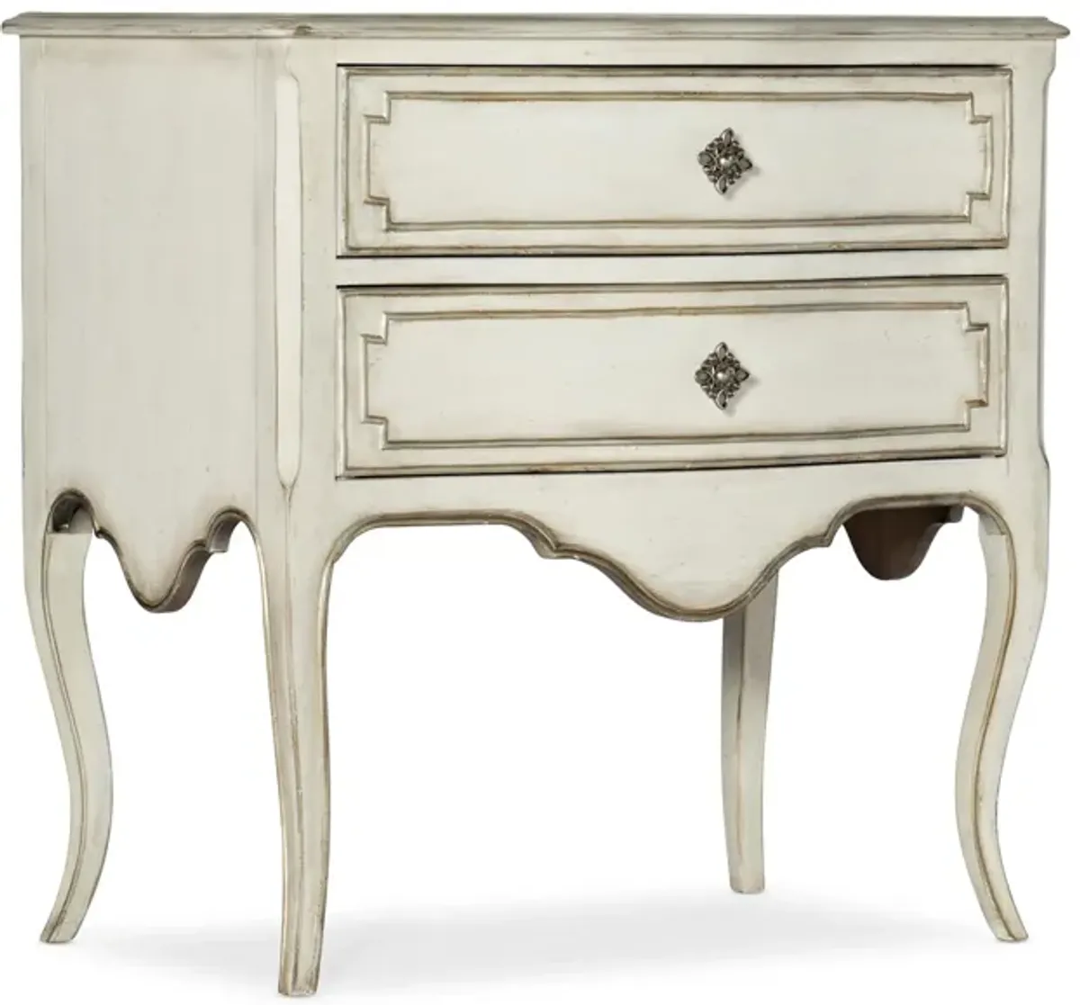 Sanctuary Coco En Blanc Nightstand in White by Hooker Furniture