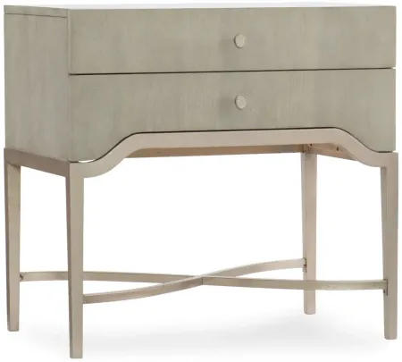 Elixir Two-Drawer Nightstand in Gray by Hooker Furniture
