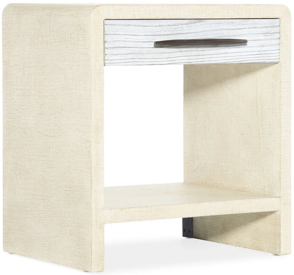 Cascade One-Drawer Nightstand in White by Hooker Furniture