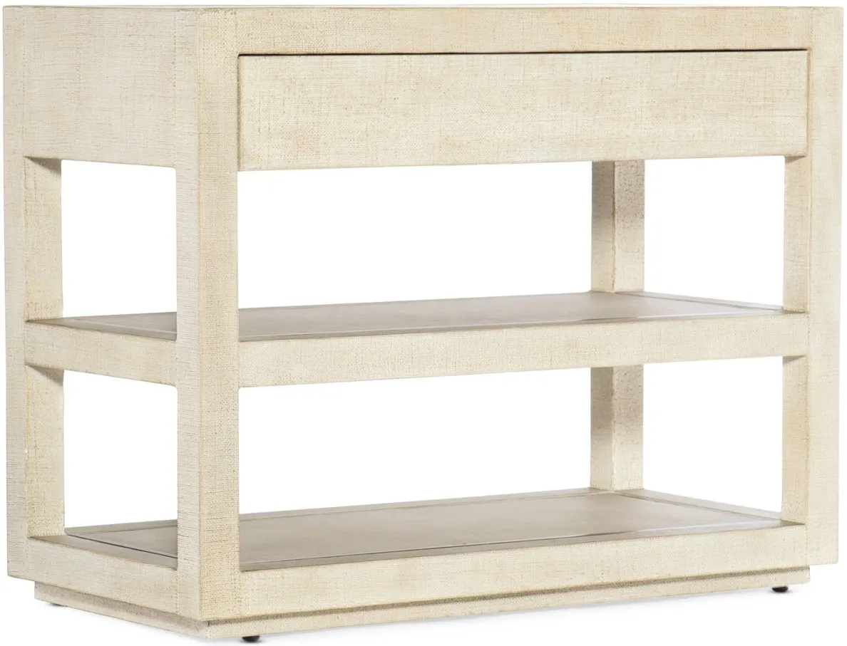 Cascade One-Drawer Nightstand in White by Hooker Furniture