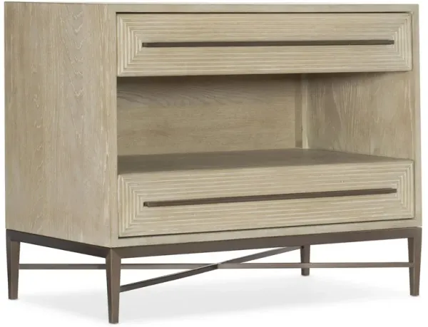 Cascade Two-Drawer Nightstand
