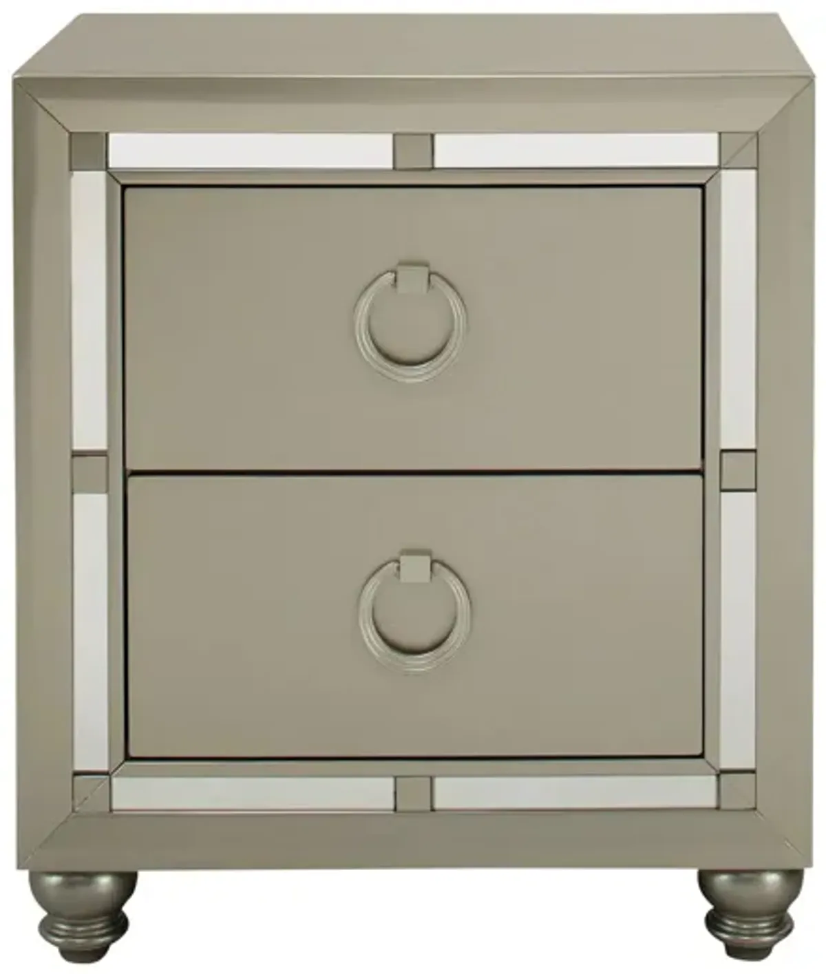 Lana Nightstand in Silver by Global Furniture Furniture USA