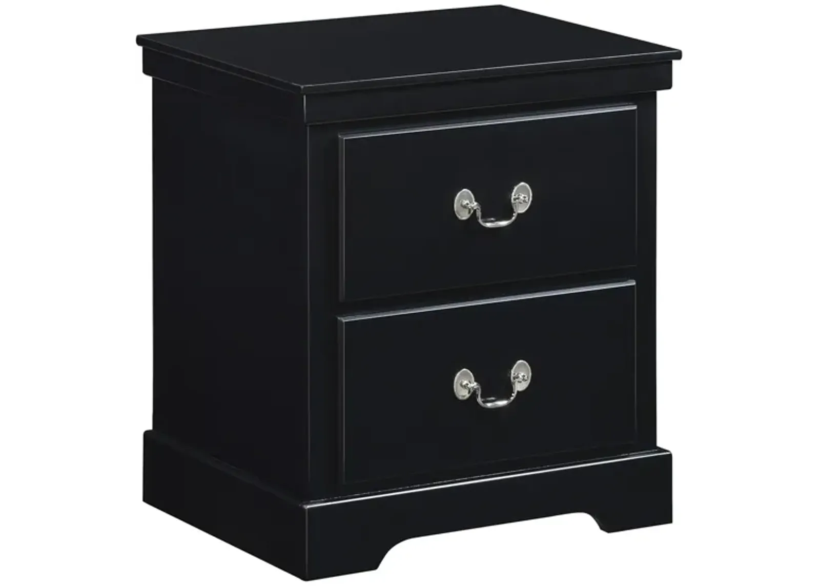 Place Nightstand in Black by Homelegance