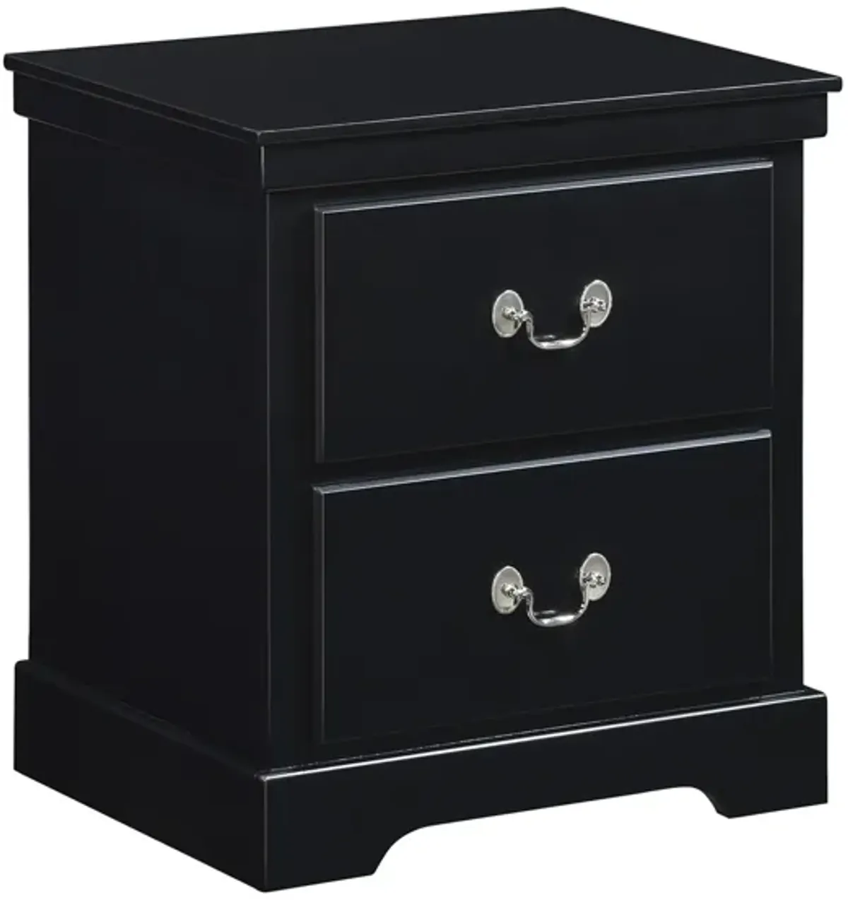 Place Nightstand in Black by Homelegance