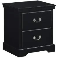 Place Nightstand in Black by Homelegance