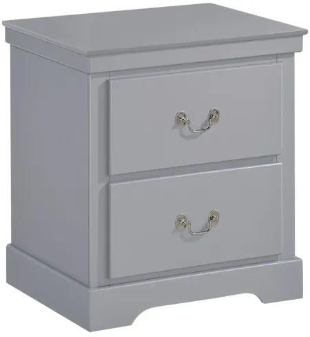 Place Nightstand in Gray by Homelegance