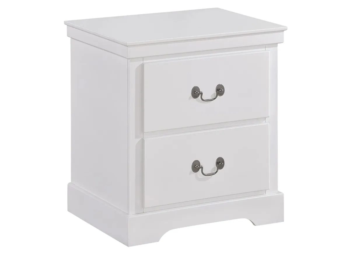 Place Nightstand in White by Homelegance