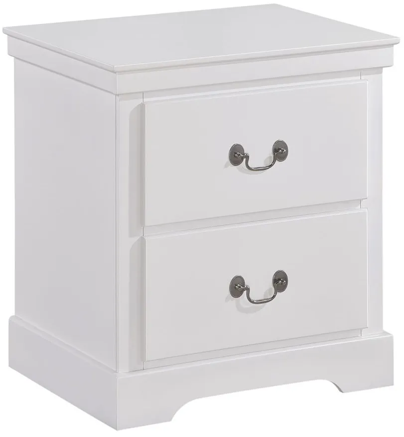 Place Nightstand in White by Homelegance
