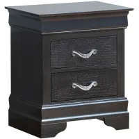 Lorana Nightstand in Silver Champagne by Glory Furniture