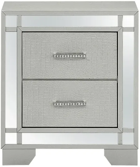 Madison NightStand in Silver Champagne by Glory Furniture