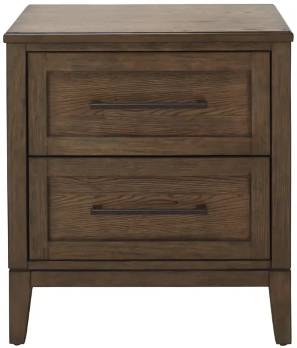 Oak Park Nightstand in Weathered Chestnut by Intercon