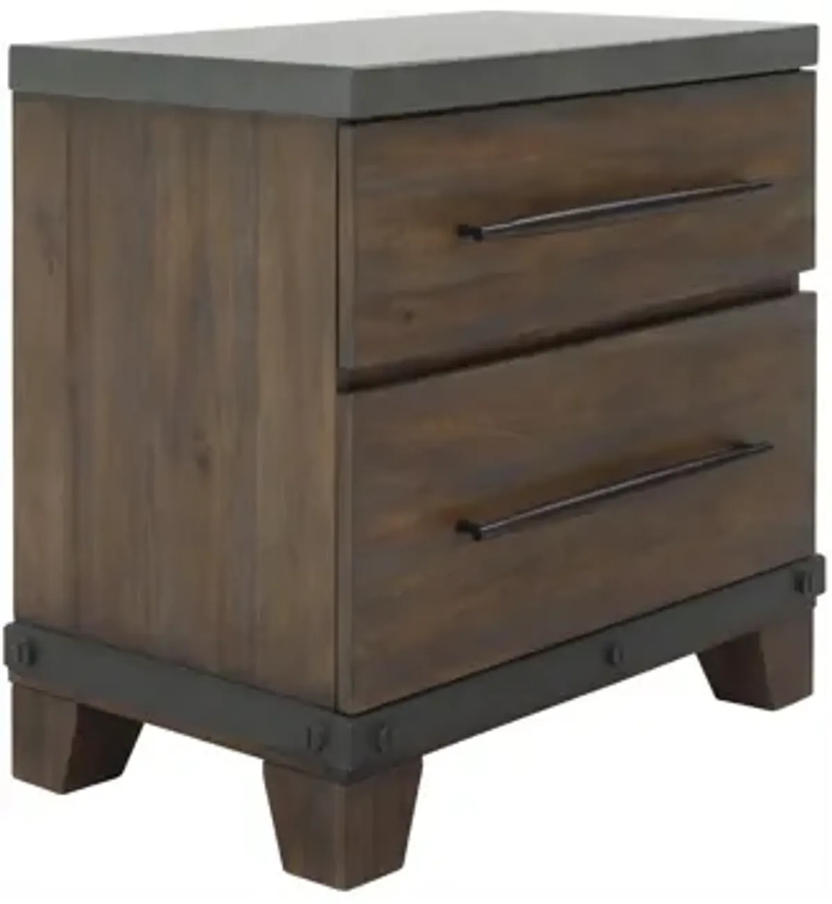 Santa Cruz Nightstand w/ Dual USB Charger