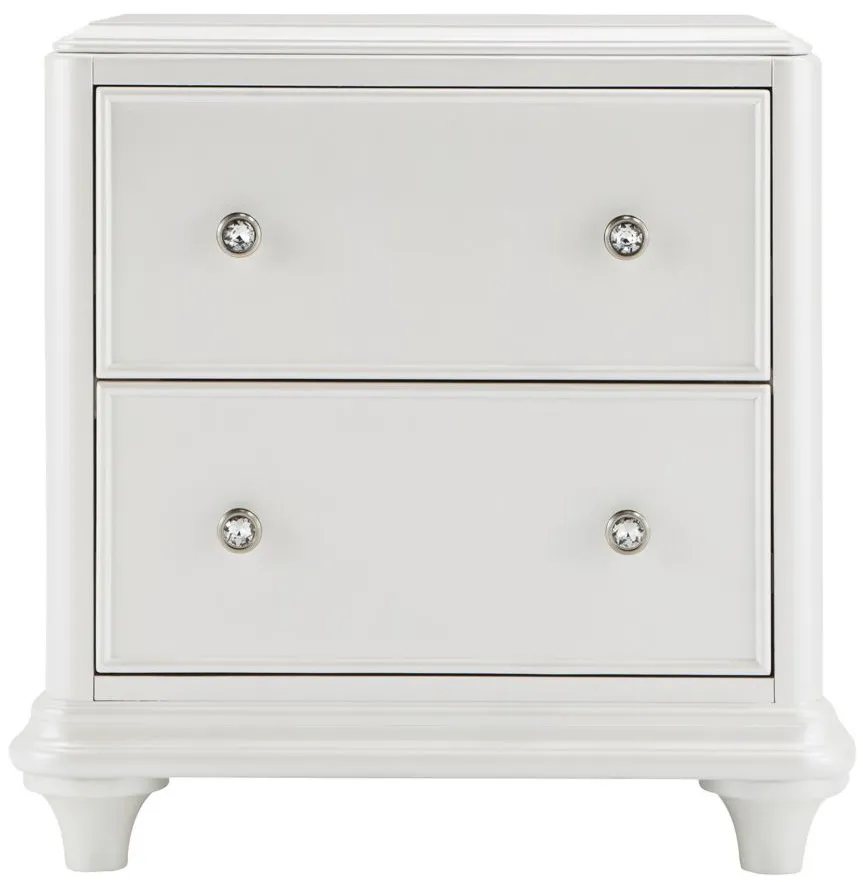 Joscelyne Nightstand in Irridescent White by Liberty Furniture