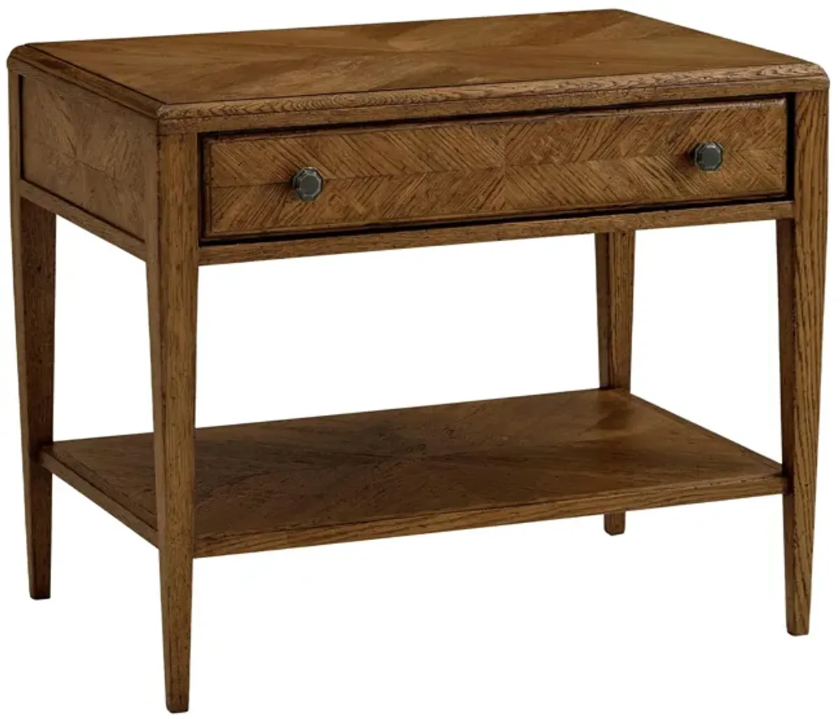 Nova Drawer Side Table in Dusk by Theodore Alexander