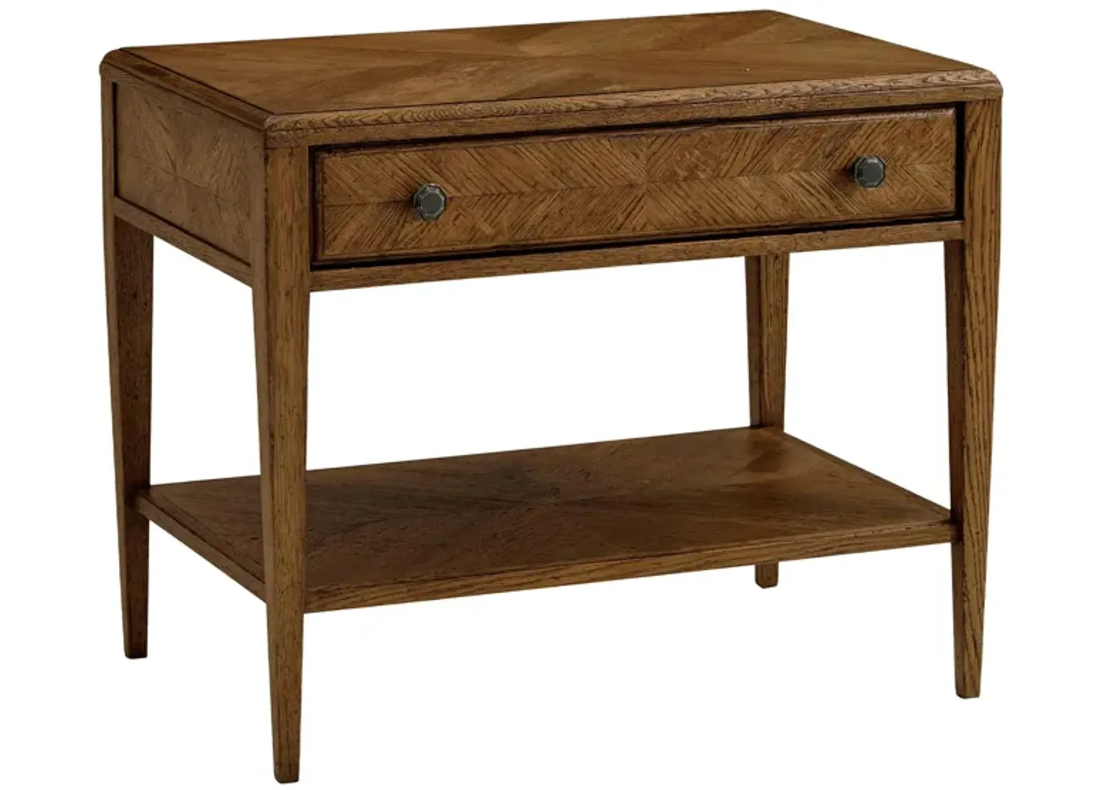 Nova Drawer Side Table in Dusk by Theodore Alexander