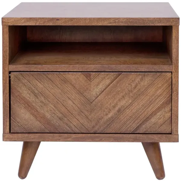 Piero Chevron Nightstand
