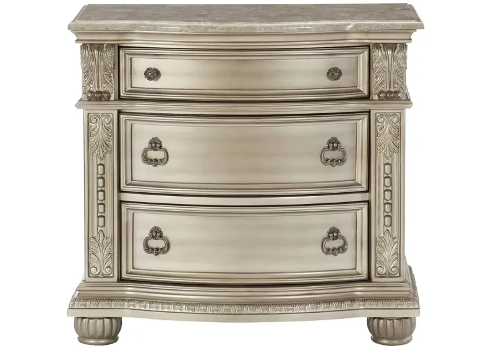 Palace Nightstand in Silver by Homelegance