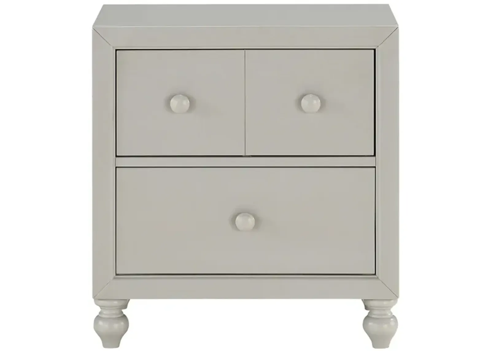 Ruote Nightstand in Gray by Homelegance