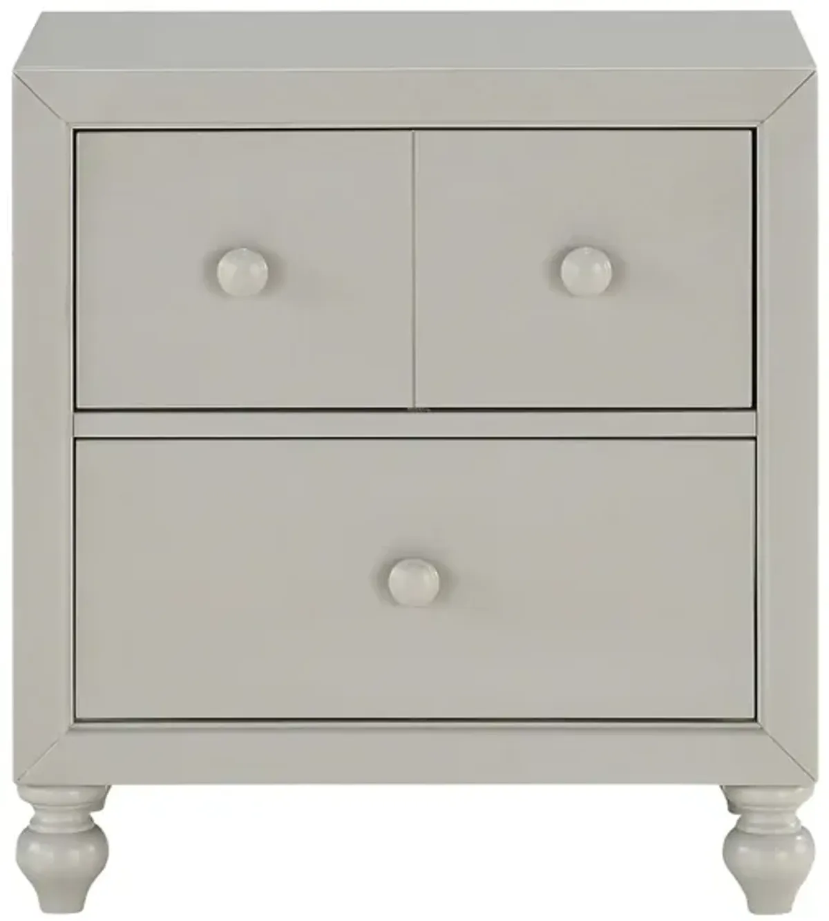 Ruote Nightstand in Gray by Homelegance