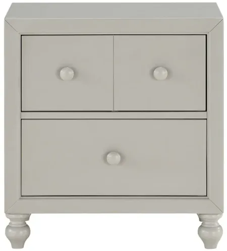 Ruote Nightstand in Gray by Homelegance