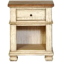 Belmont Nightstand in Timbered Brown Farmhouse & Antique Linen by Napa Furniture Design