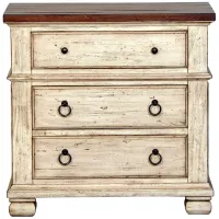 Belmont Nightstand in Timbered Brown Farmhouse & Antique Linen by Napa Furniture Design