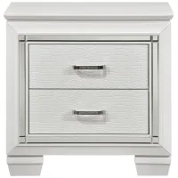 Brambley Nightstand w/LED Lights in White by Homelegance