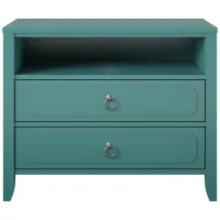Her Majesty Nightstand in Emerald Green by DOREL HOME FURNISHINGS