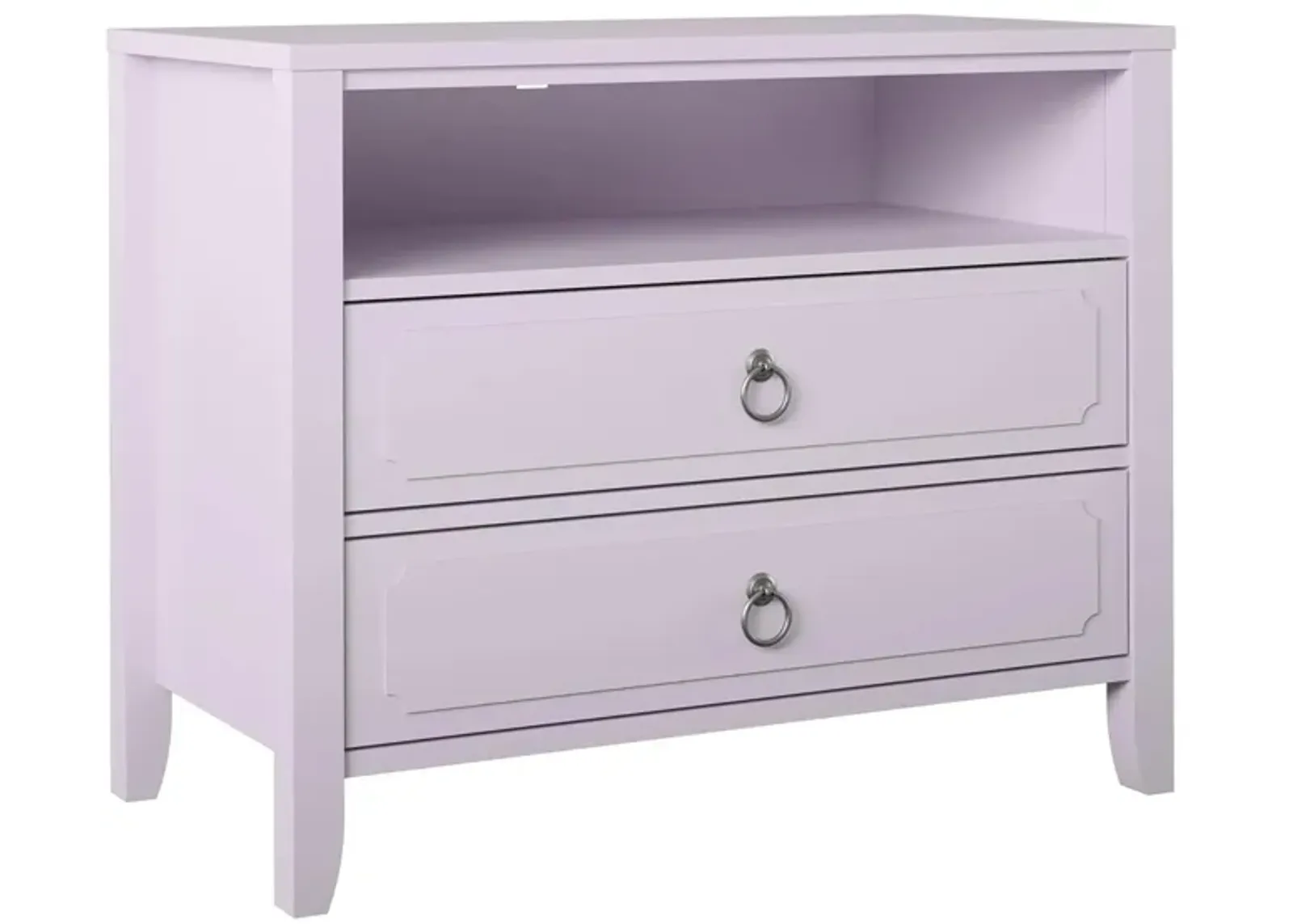 Her Majesty Nightstand in Lavender by DOREL HOME FURNISHINGS