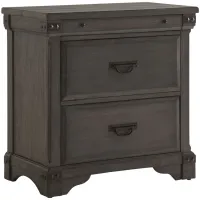 Larchmont Nightstand in Brushed Antique Gray by Avalon Furniture