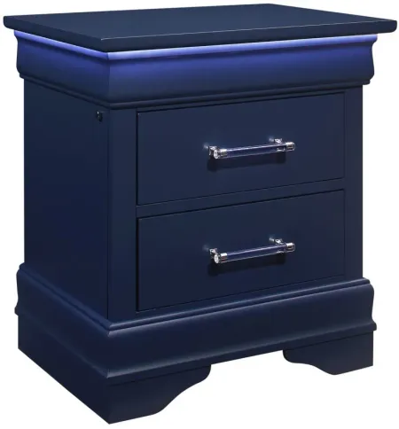 Charlie Nightstand in Blue by Global Furniture Furniture USA