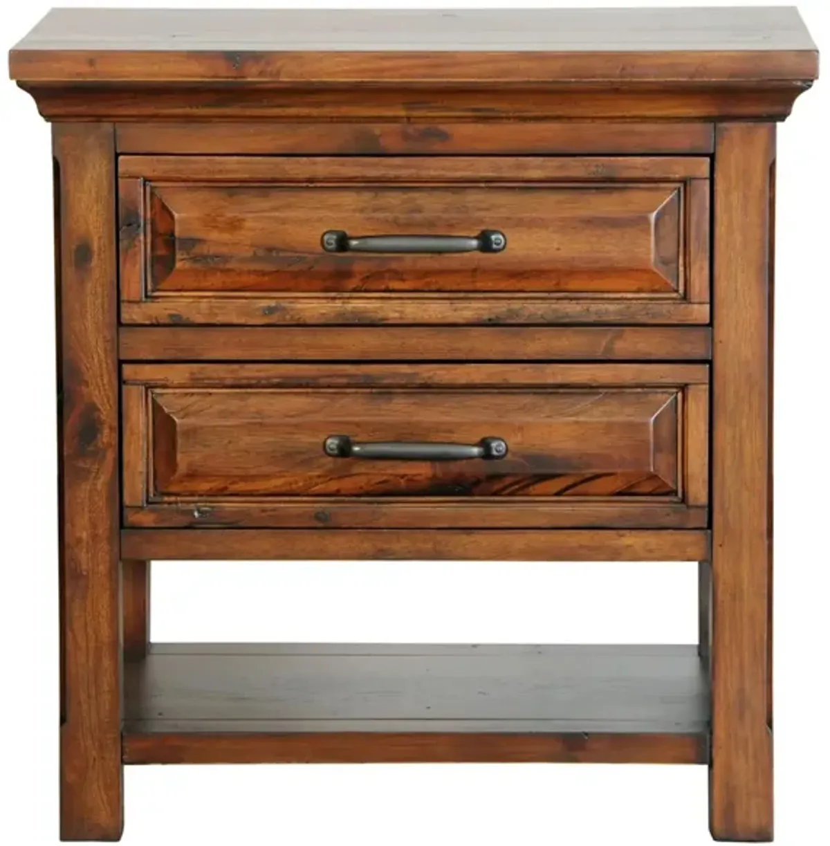 HillCrest Two Drawer Night Stand in Old Chestnut by Napa Furniture Design