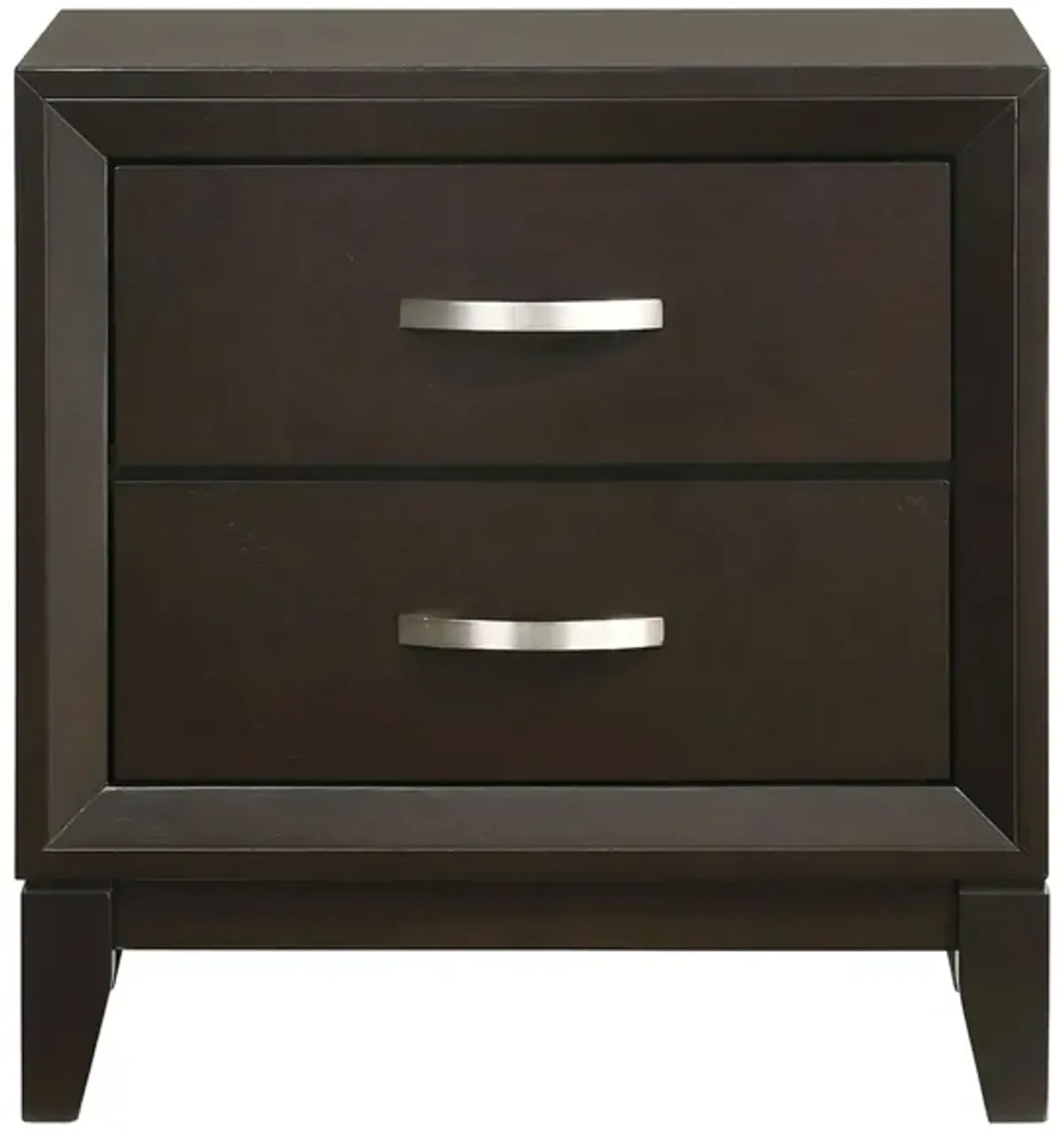 Warren 2 Drawer Nightstand in Merlot by Elements International Group