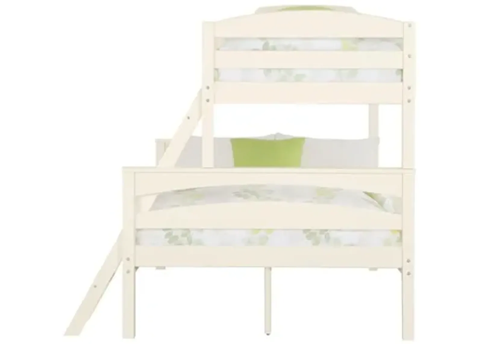 Brady Convertible Bunk Bed in White by DOREL HOME FURNISHINGS