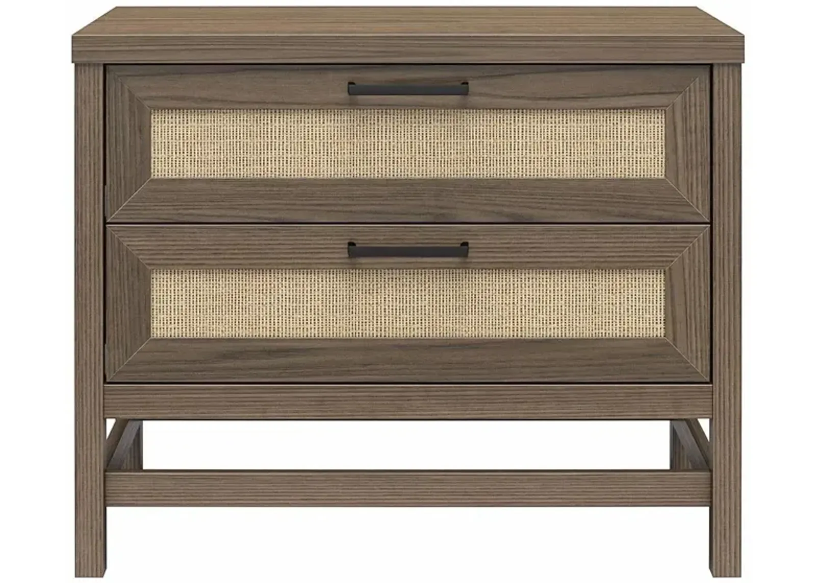 Lennon 2 Drawer Nightstand by Ameriwood Home in Medium Brown by DOREL HOME FURNISHINGS