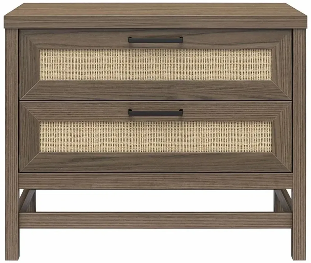 Lennon 2 Drawer Nightstand by Ameriwood Home in Medium Brown by DOREL HOME FURNISHINGS