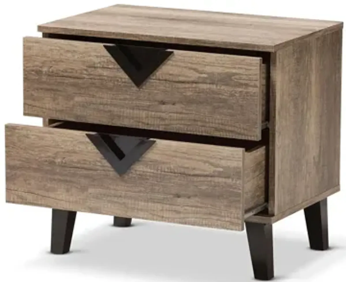 Swanson Wood 2-Drawer Nightstand