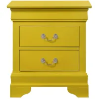 Rossie 2-Drawer Nightstand in Yellow by Glory Furniture