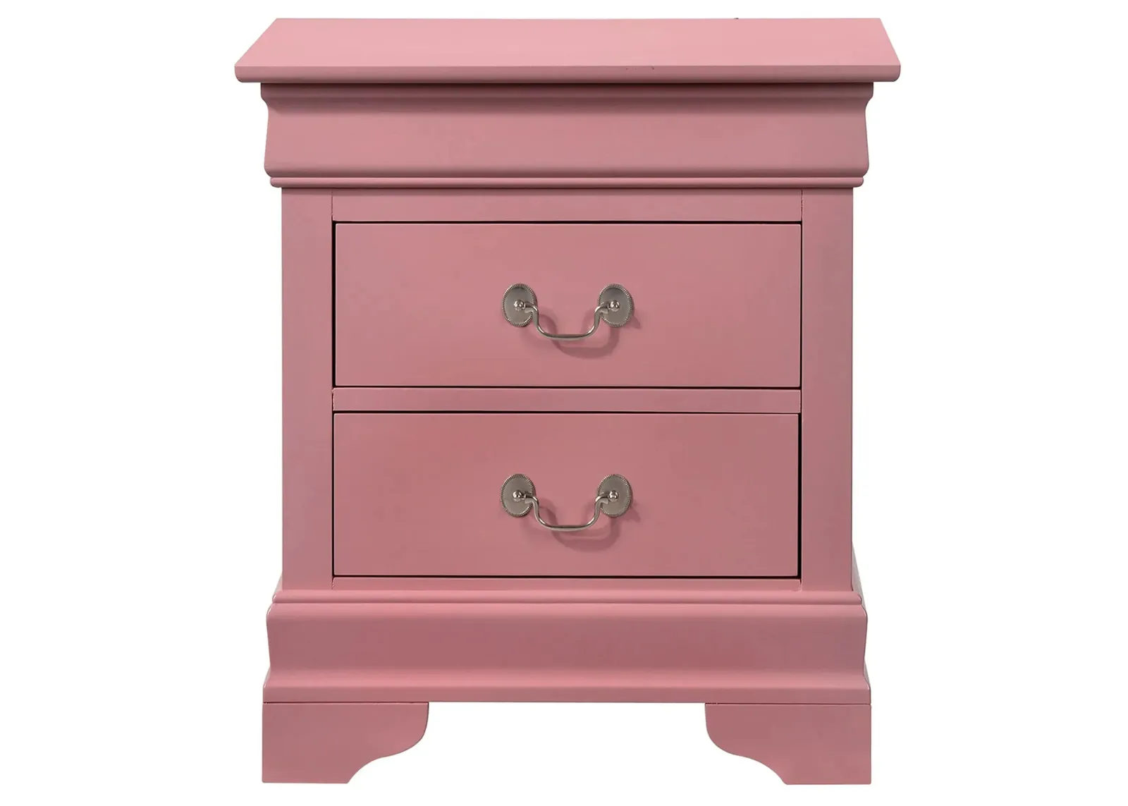 Rossie 2-Drawer Nightstand in Pink by Glory Furniture