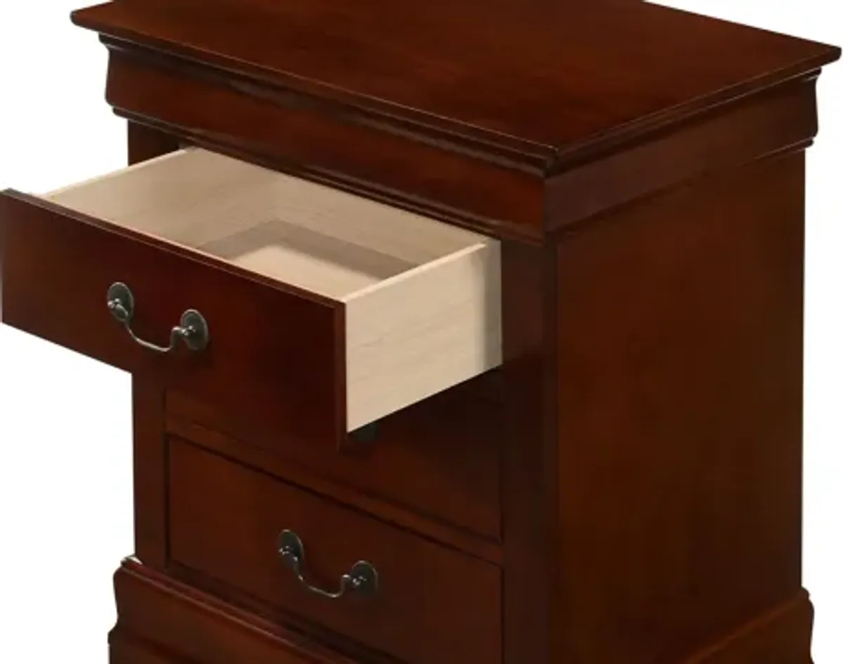 Rossie 3-Drawer Nightstand