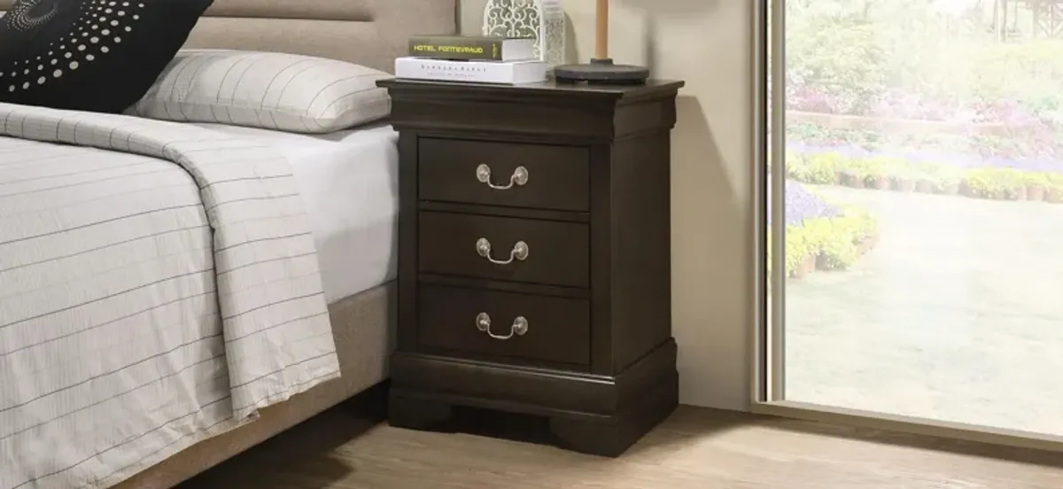 Rossie 3-Drawer Nightstand