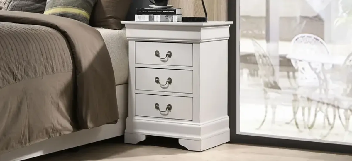 Rossie 3-Drawer Nightstand