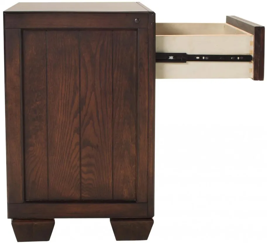 Zander Nightstand in Chocolate by Samuel Lawrence