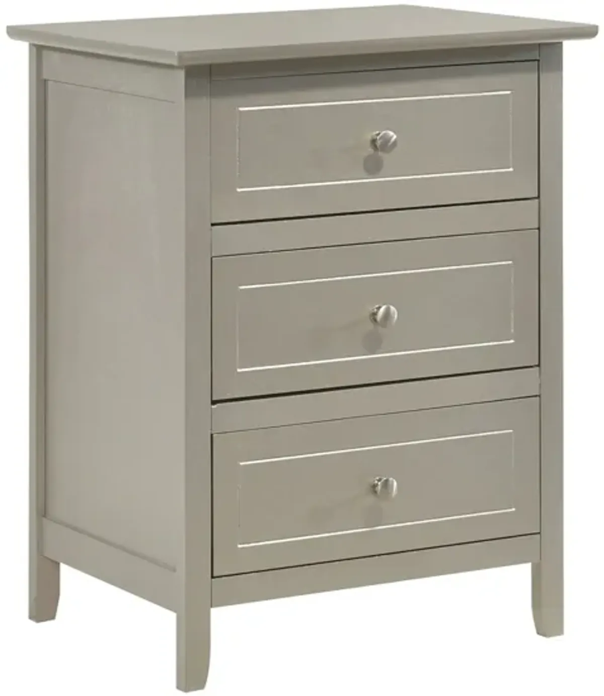 Daniel Nightstand in Silver Champagne by Glory Furniture