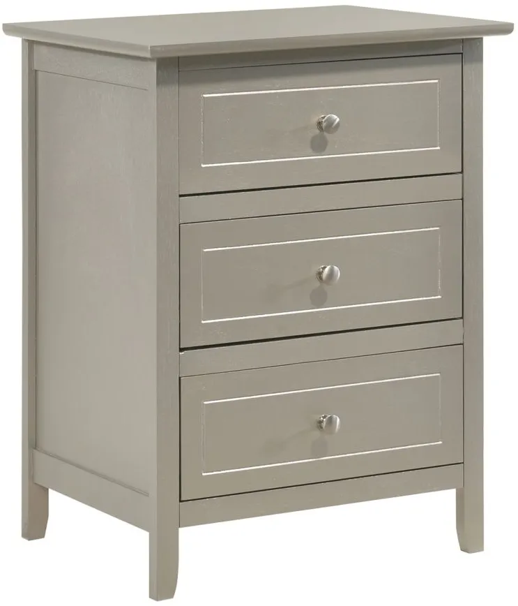 Daniel Nightstand in Silver Champagne by Glory Furniture
