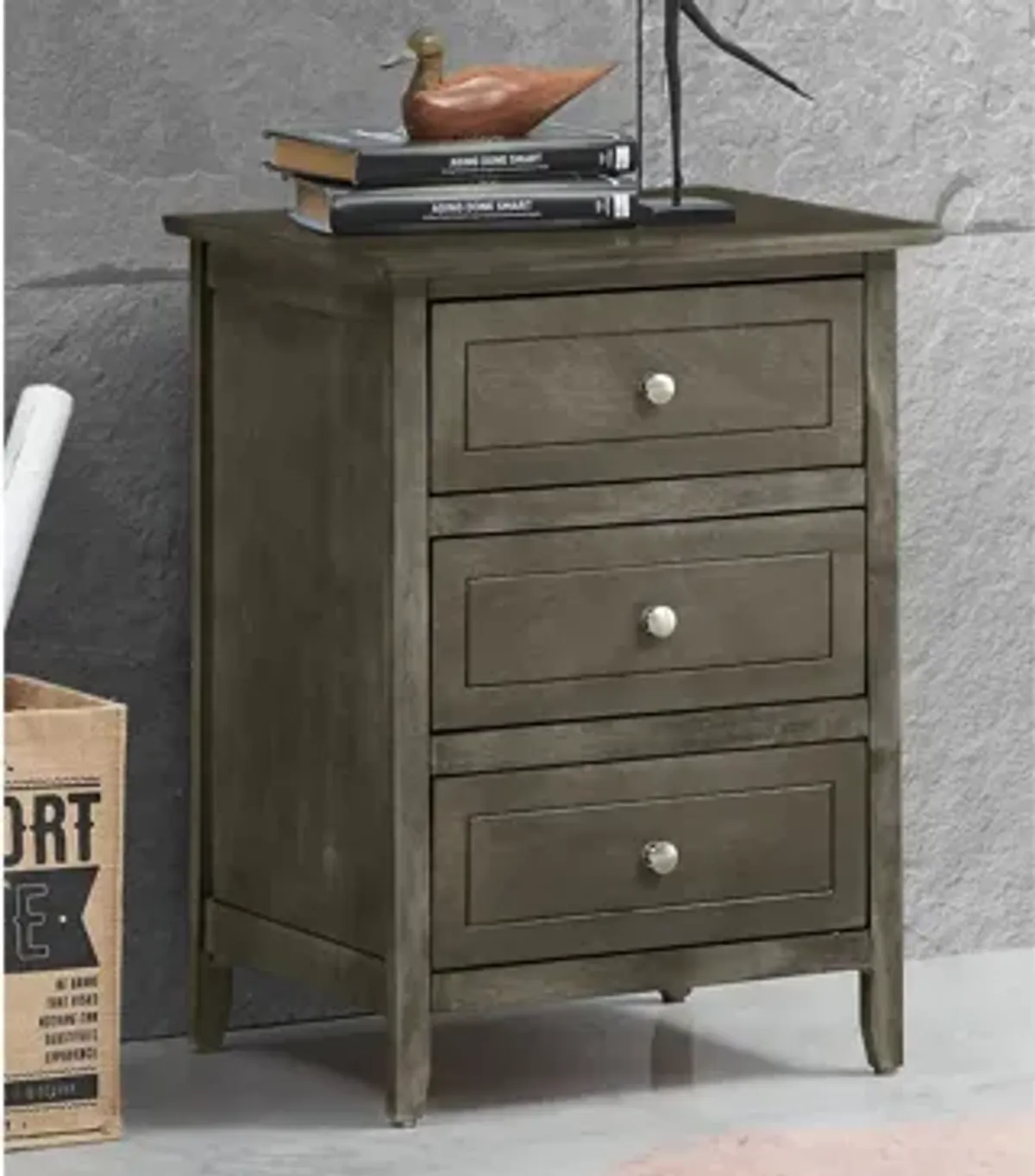 Daniel 3 Drawer Nightstand