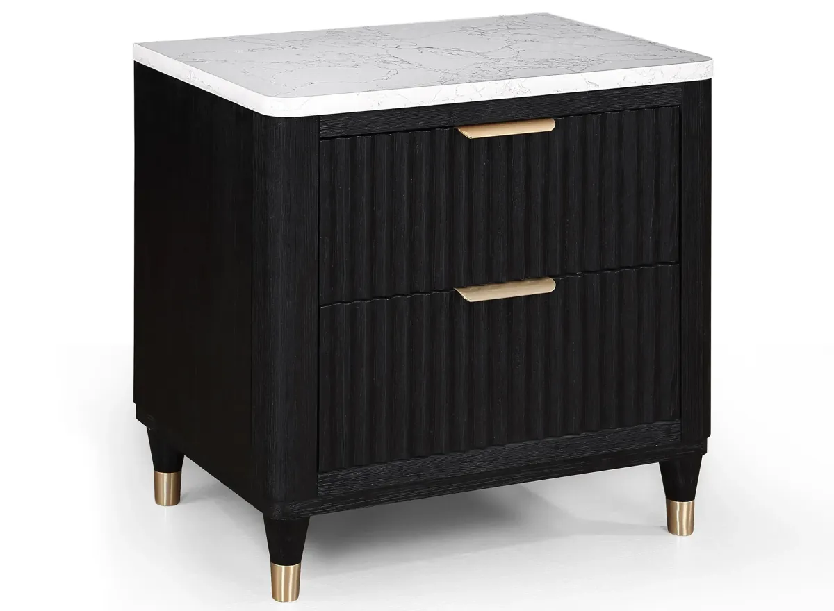 Kara Nightstand in Black by Crown Mark