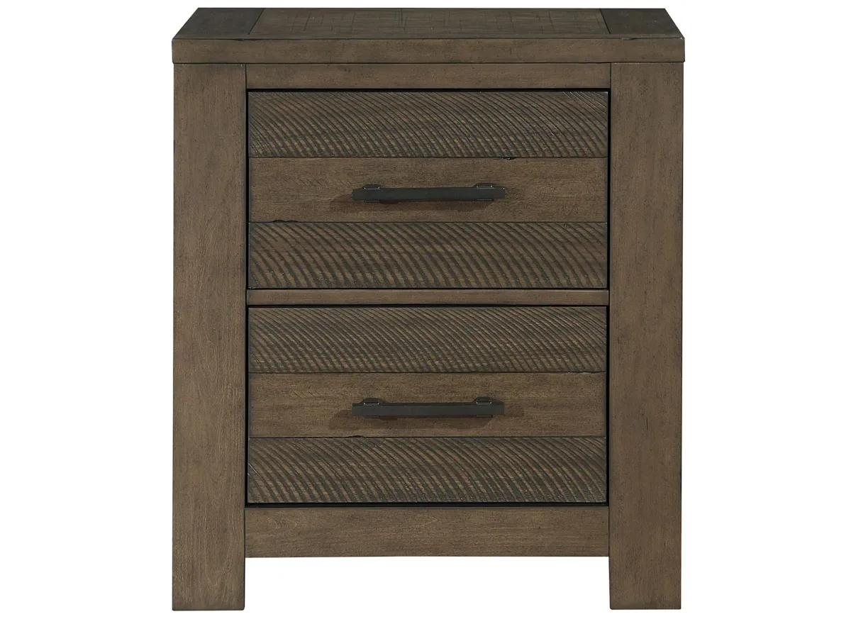 Malea Nightstand in Antique Brown by Homelegance